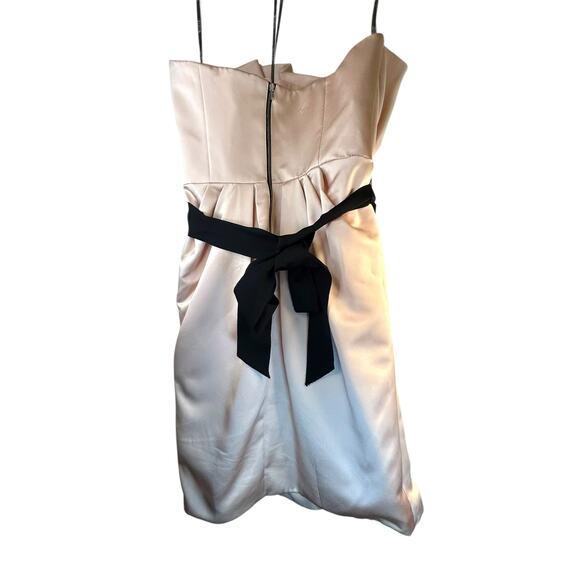 WHITE by Vera Wang Pink Strapless Cocktail Dress - Size 10 - Picture 4 of 16